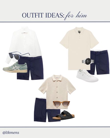 3 ways to style navy shorts for men 

More on @LTKMENS

Summer capsule wardrobe for men, travel outfit, europe outfits, outfits for him, guys outfits, shorts outfit, 

#liketkit #LTKfit #LTKunder50 #LTKunder100 