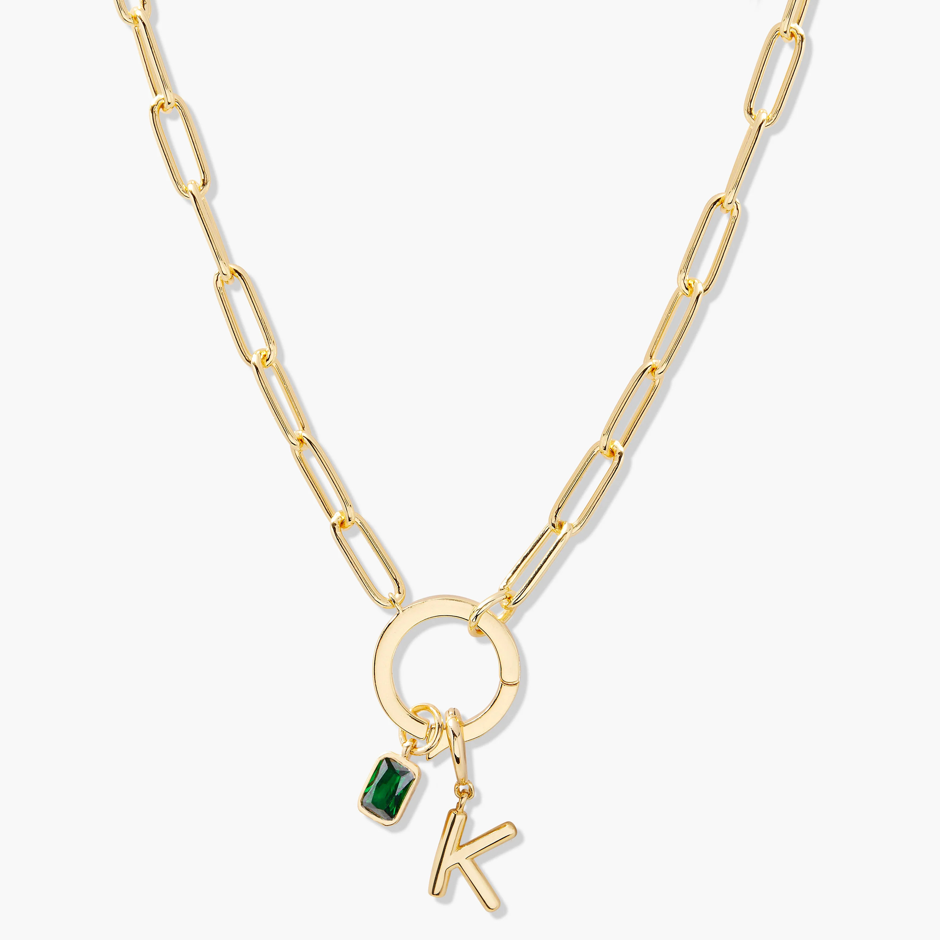 Colette Birthstone Initial Necklace | Brook and York