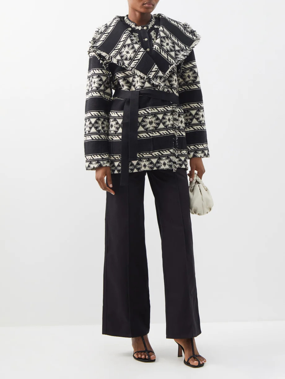 Josialo jacquard-canvas wrap jacket | Isabel Marant Étoile | Matches (US)