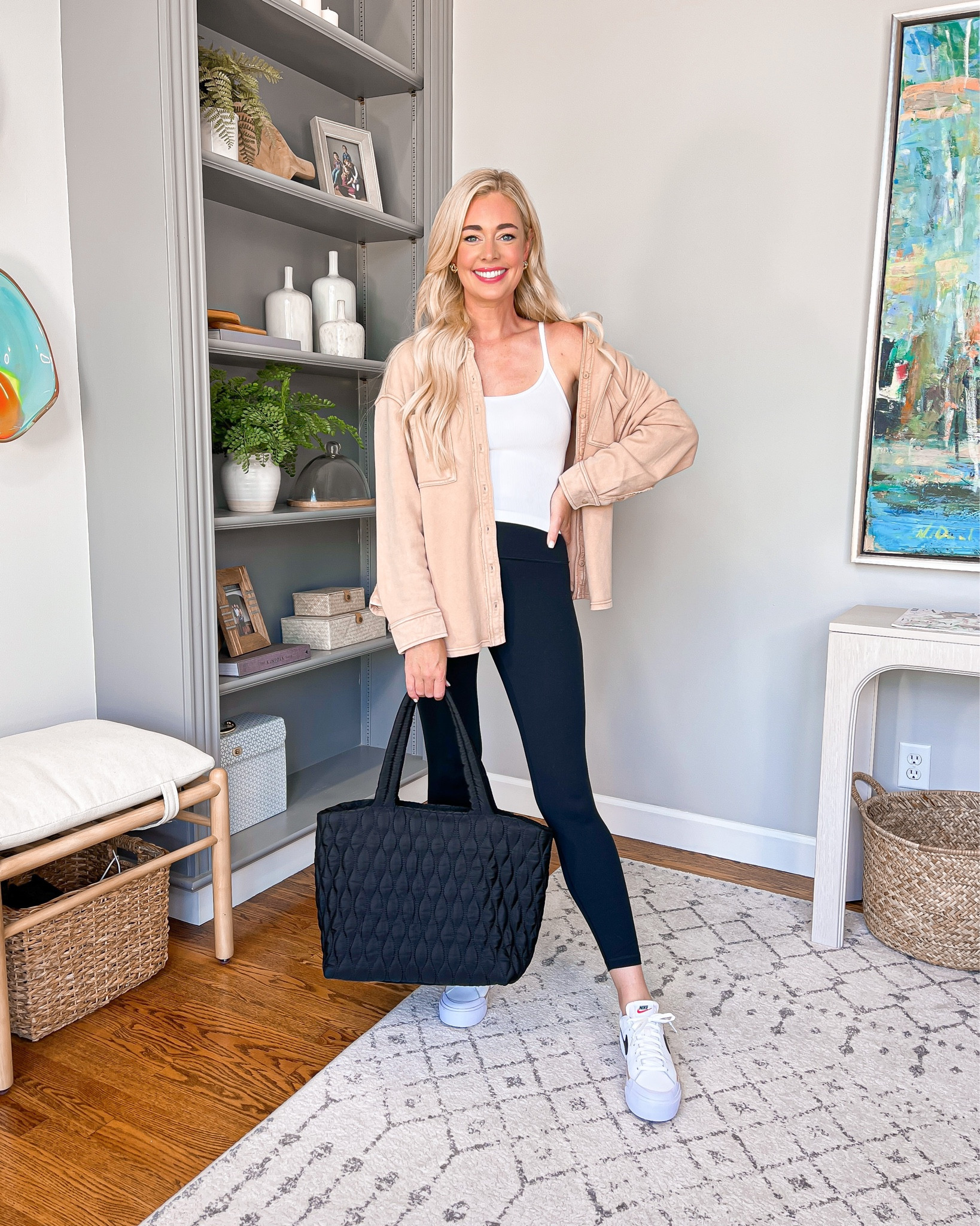 My shacket is 25% off right now during the LTK Sale! It fits true to size & is perfect for tossing on over a tank! Don’t forget to copy the promo code! 

Casual outfit, fall outfit, leggings outfit, shacket, sneakers, Nike sneakers

#LTKfindsunder50 #LTKSeasonal #LTKSale