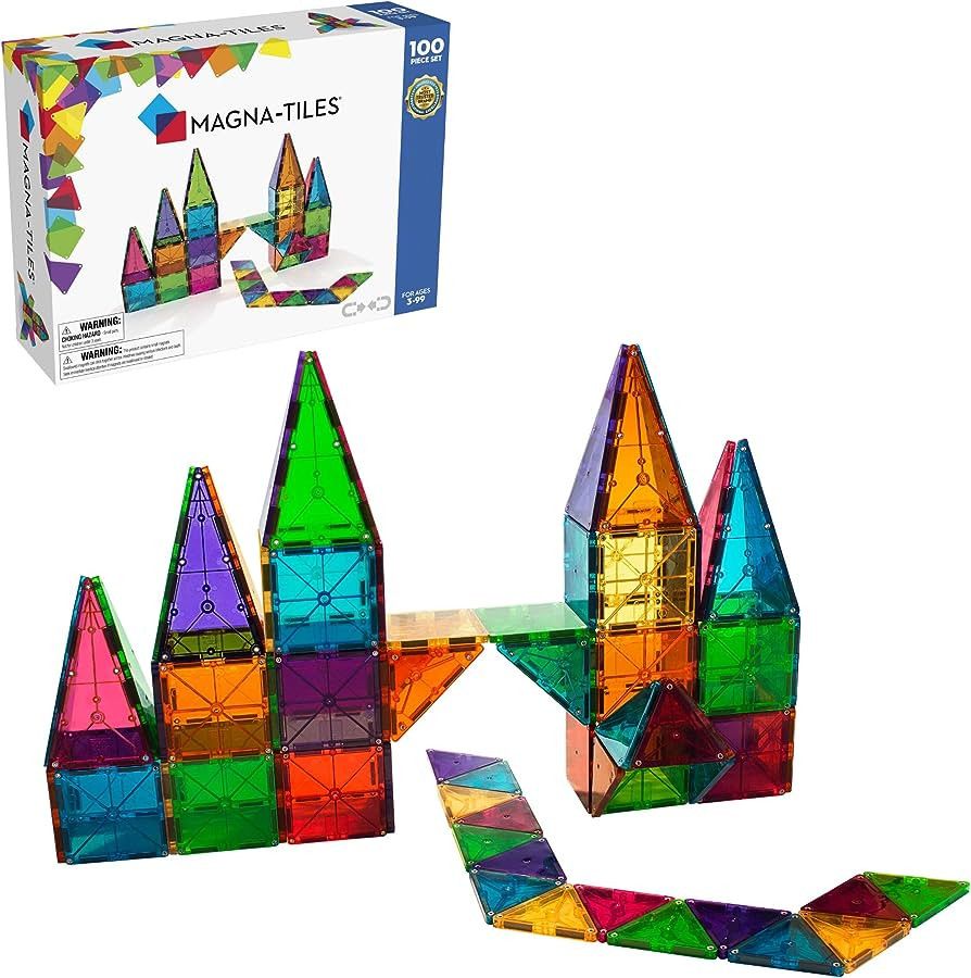 MAGNA-TILES Classic 100-Piece Magnetic Construction Set, The ORIGINAL Magnetic Building Brand | Amazon (US)