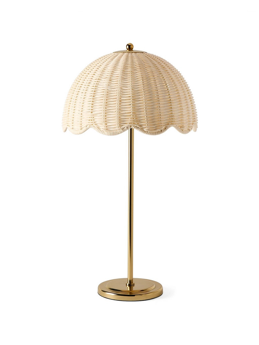 Arden Rattan Table Lamp | Serena and Lily