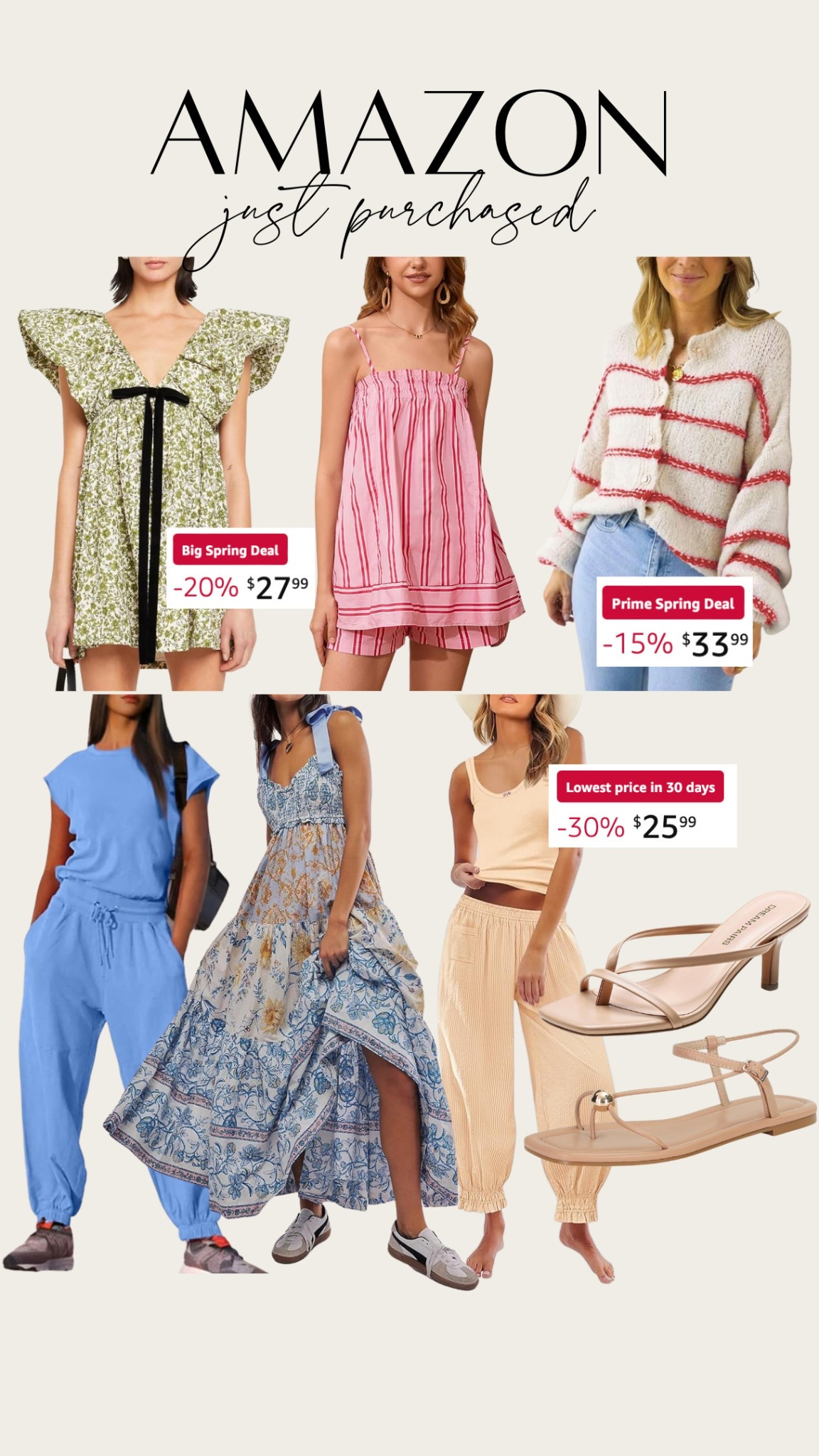 Amazon just purchased! Some great free people similar styles and spring sets. Some are on sale for the Amazon big spring sale

#LTKFindsUnder100 #LTKStyleTip #LTKSaleAlert
