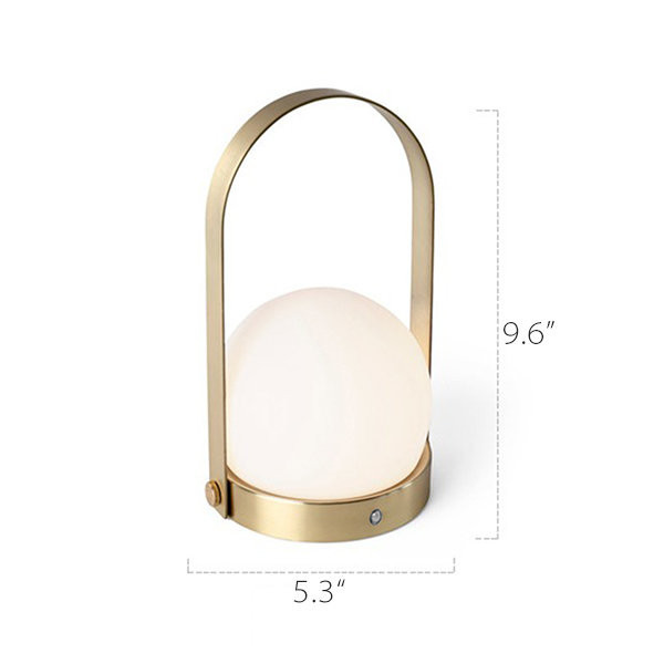 Portable Outdoor Camping Lantern - Brass - Glass - Stepless Dimming from Apollo Box | Apollo Box