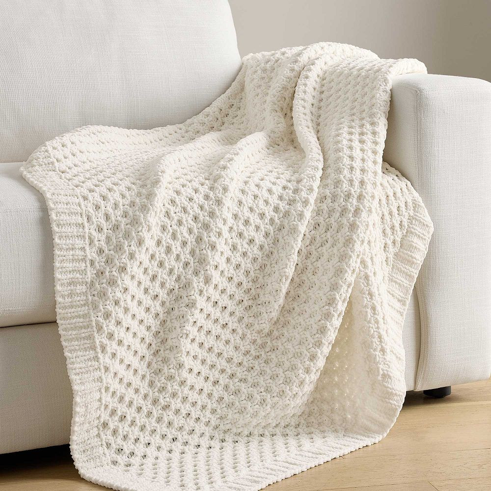 Chenille Knit Throw | Pottery Barn Teen