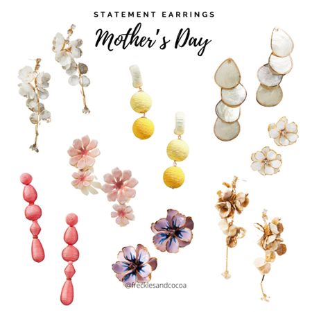 Statement earrings for mom. The perfect mothers day gift for any mom! 

#LTKunder100 #LTKGiftGuide #LTKFind