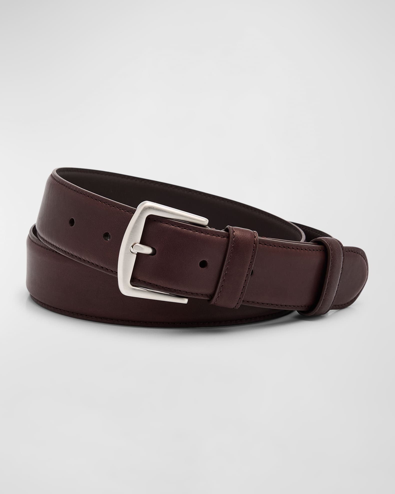Men's Alsavel Calf Leather Belt | Neiman Marcus