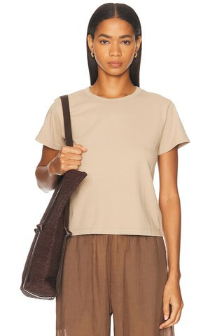 LESET The Margo Tee in Beige | FWRD 