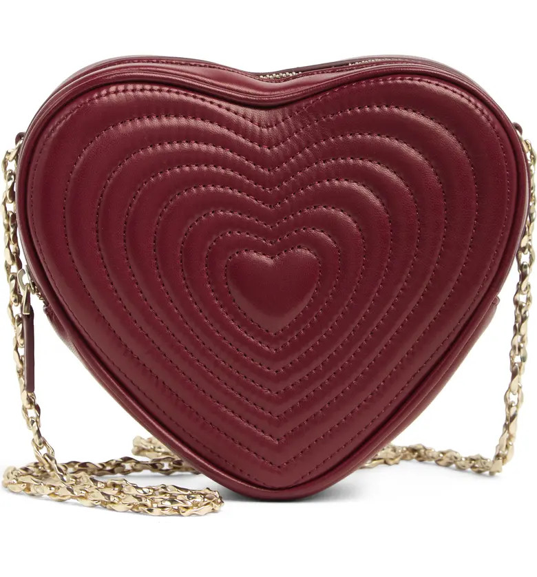 Heart Quilted Leather Crossbody | Nordstrom