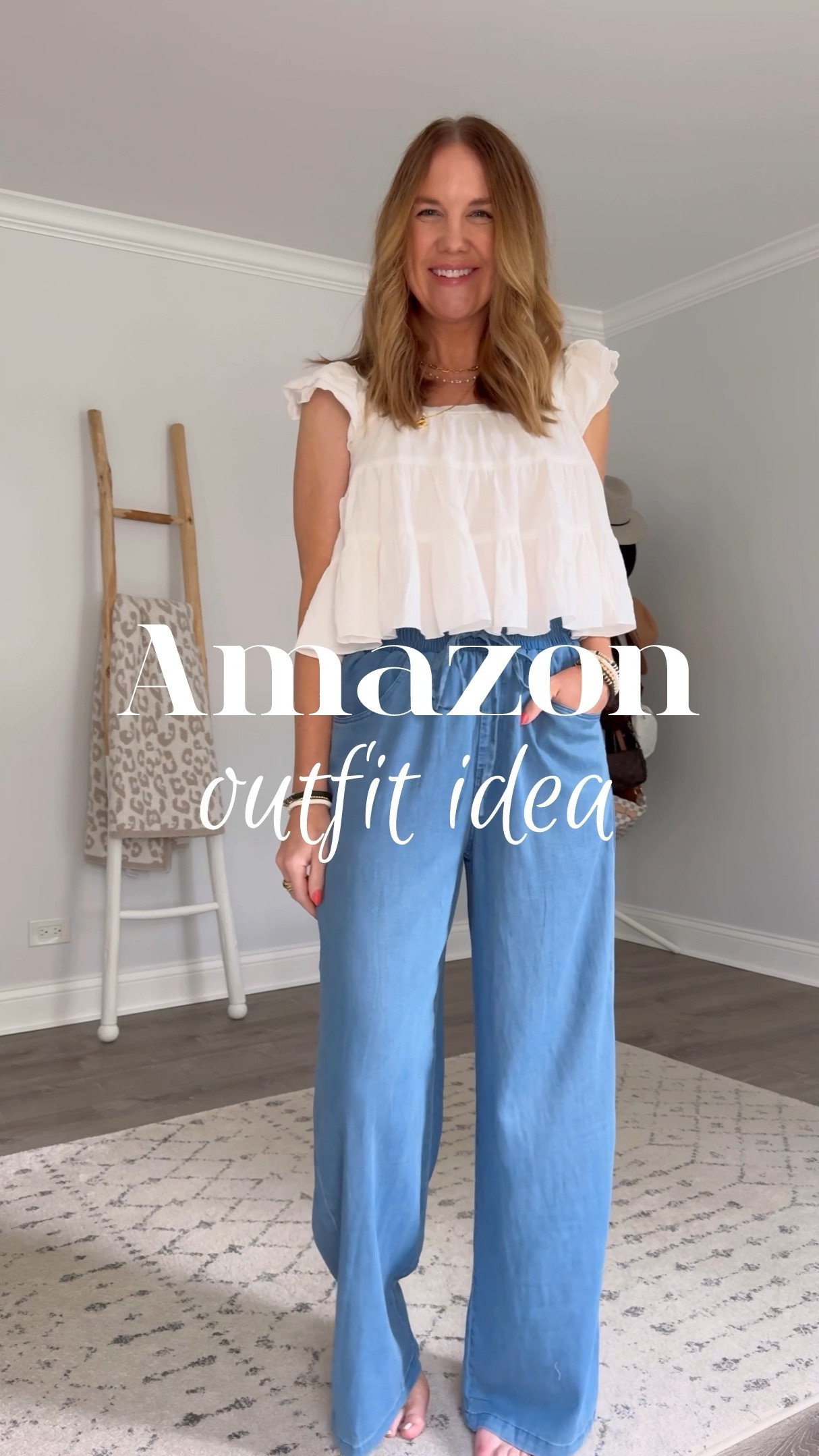 The perfect outfit for when it’s hot as you know what 🔥


For reference, I’m 5’7” and  about 135lbs and I’m in a small in the top and a 6 long in the pants.

Amazon summer outfit, Amazon fashion 2024, Amazon must haves, summer top, white top, pull on pants, soft pants, elevated casual outfit, summer date night outfit, over 40 style, vacation outfit, how to style, what to wear, boho style, comfy outfit 

#LTKVideo #LTKSeasonal #LTKOver40
