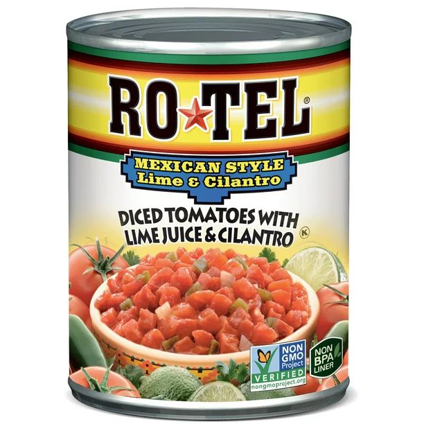 ROTEL Mexican Style Lime, Cilantro Diced Tomatoes, Green Chilies 10 oz - Walmart.com | Walmart (US)