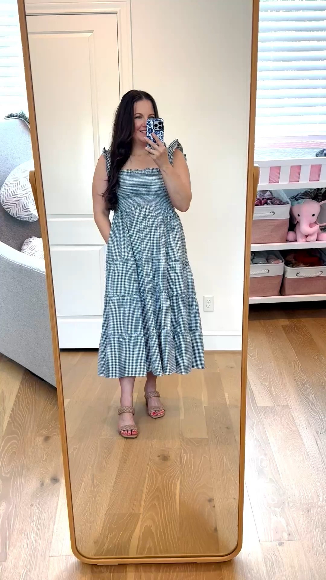 The Hill House Ellie Nap Midi Dress in blue gingham plaid is one of my favorite summer dresses this season. The flattering fit, feminine details, and timeless print make it an easy choice for everything from weekend brunch to beach vacations and family photos. Pair it with sandals for an effortless summer outfit or dress it up with wedges and a woven bag for chic vacation outfits you’ll wear on repeat. If you’re looking for a classic dress that feels both comfortable and elevated, this one is a staple you’ll reach for all season long.

#LTKSeasonal #LTKOver40 #LTKPetite