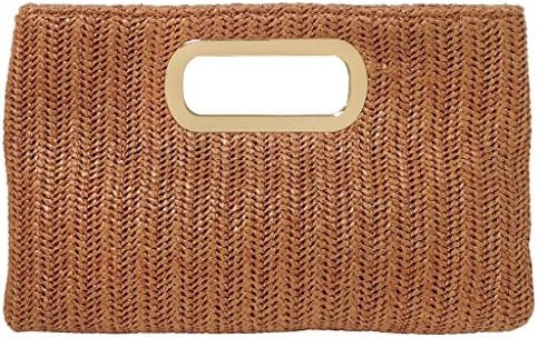 Top Handle Straw Clutch | Amazon (US)