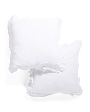 Made In Portugal 26x26 2pk Double Ruffle Euro Pillows | Marshalls