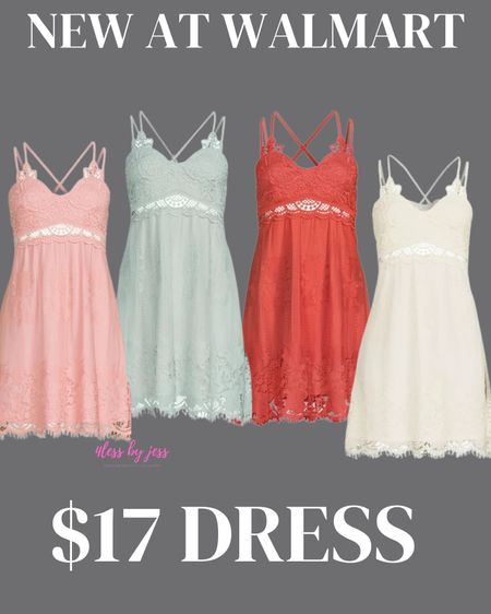 New Lace dresses at Walmart for $16.48! 

#LTKSeasonal #LTKunder50