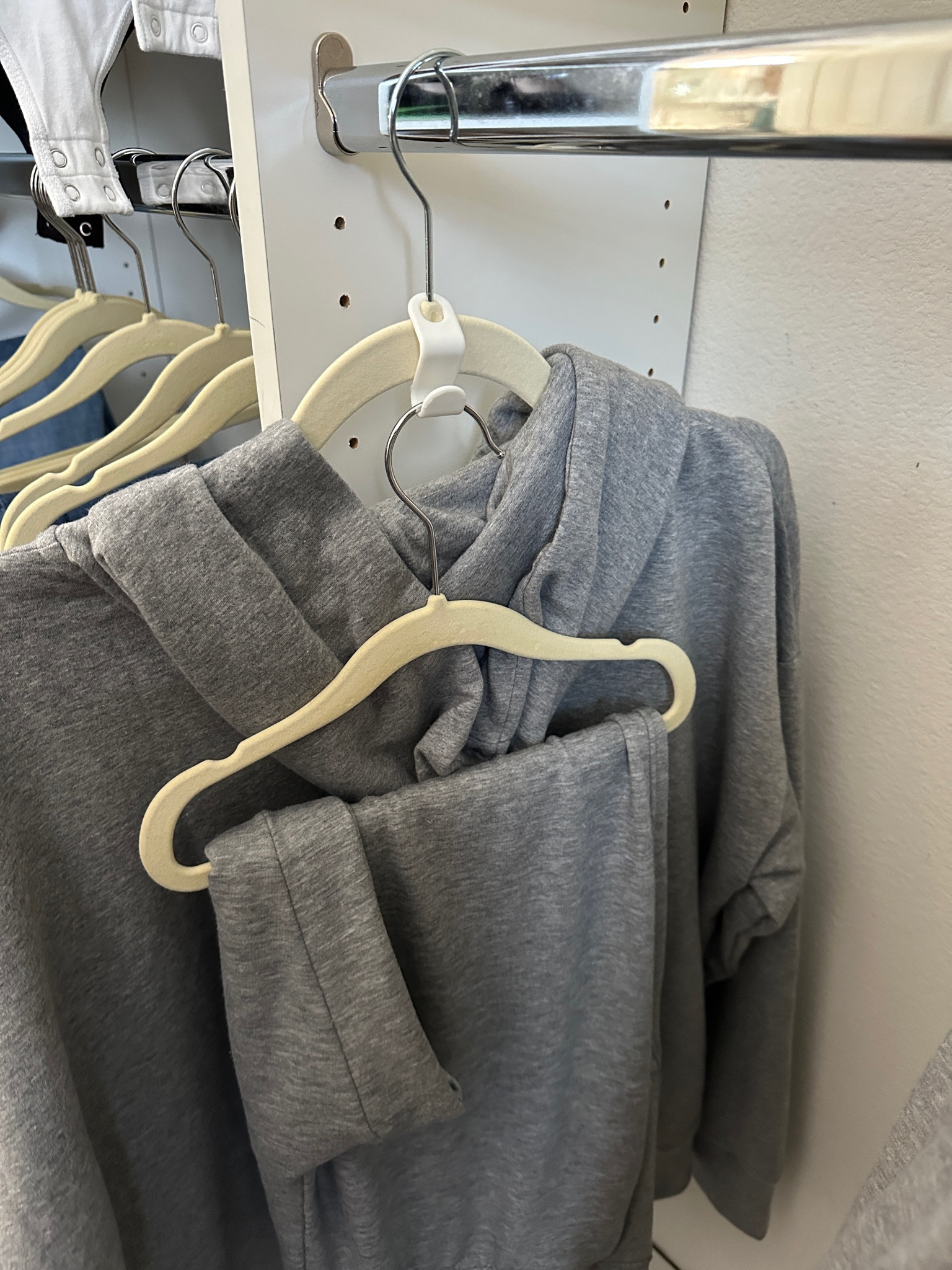 A lot of you asked about these on my closet tour. These things are perfect if you have an outfit that you want to keep together. I use the baby hangers for my pants keep them better and the big hangers for my tops

#LTKSeasonal #LTKFamily #LTKHome