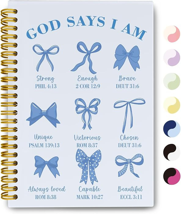 Bible Journal for Women, Christian Prayer Journal Blue Notebook Gifts For Teen Girls Kids, Bible ... | Amazon (US)