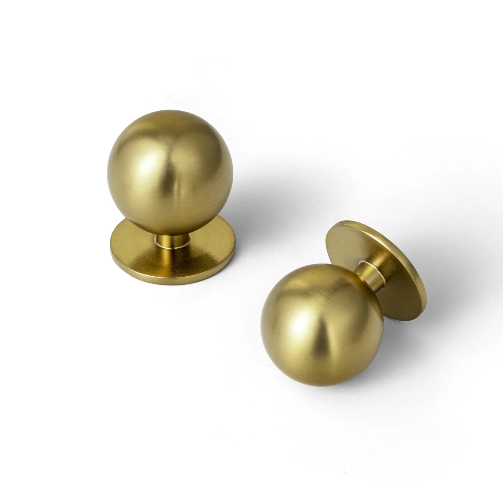 Goo-Ki Set of 12 -Sleek Round Brushed Gold Cabinet Knobs - Modern and Minimalist Hardware for Sty... | Walmart (US)