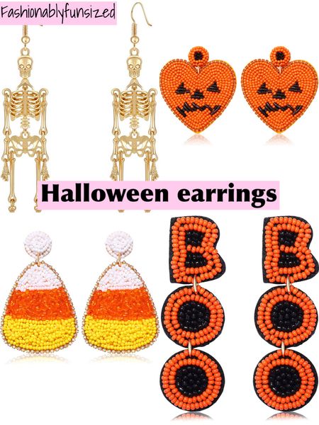 Halloween earrings 

#LTKHalloween #LTKSeasonal
