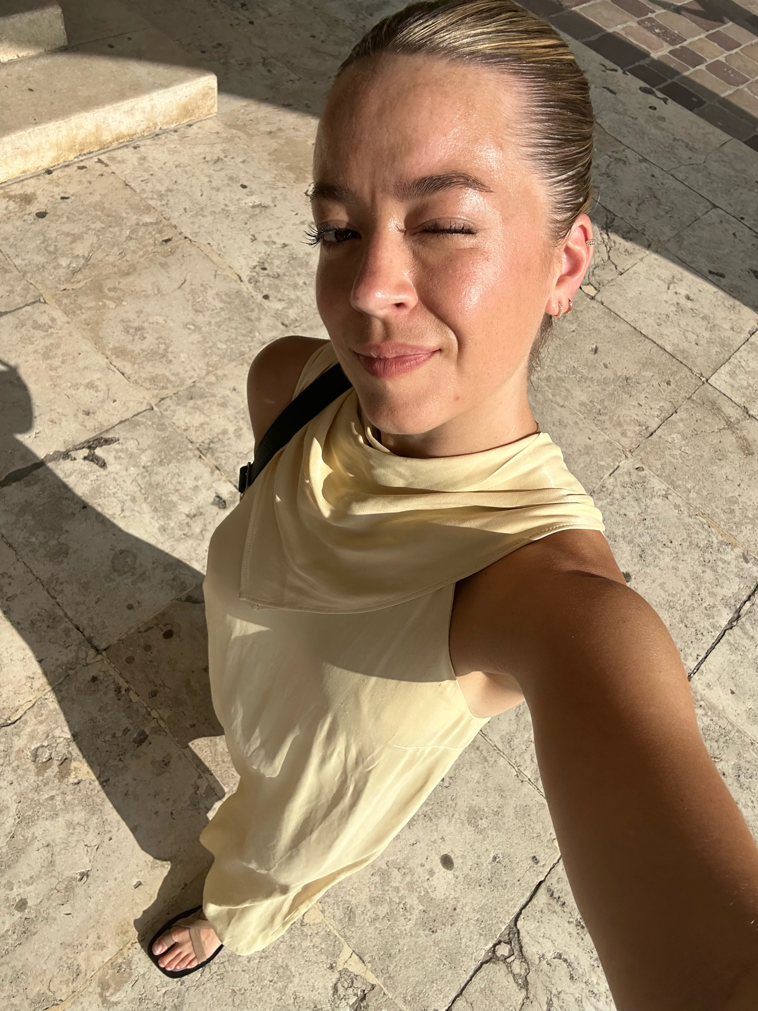 Beautiful butter color and perfect for summer! That toteme scarf & Proenza Schouler back side/ dress look combo… so good by River Island. Linking other scarf dress
 & butter color dress options below. 

#LTKFind #LTKeurope #LTKtravel