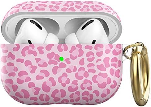 NIUTRENDZ Cute Leopard Case for Airpods Pro Case Cover TPU Hard Protective Skin with Keychain Com... | Amazon (US)