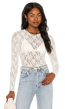 Hanky Panky Unlined Long Sleeve Top in Marshmallow from Revolve.com | Revolve Clothing (Global)