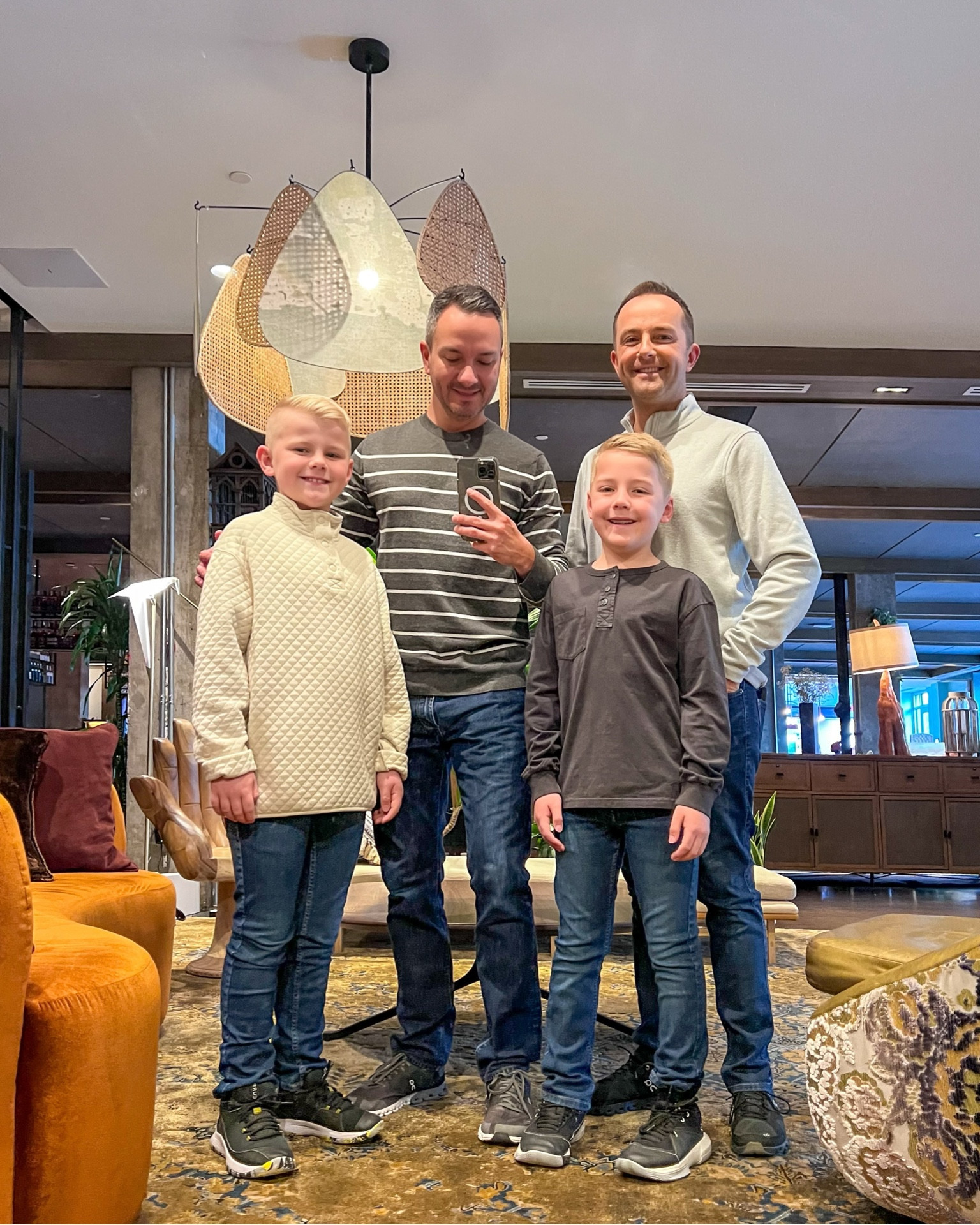 Today’s family look: grey and cream  

#LTKkids #LTKfamily #LTKmens