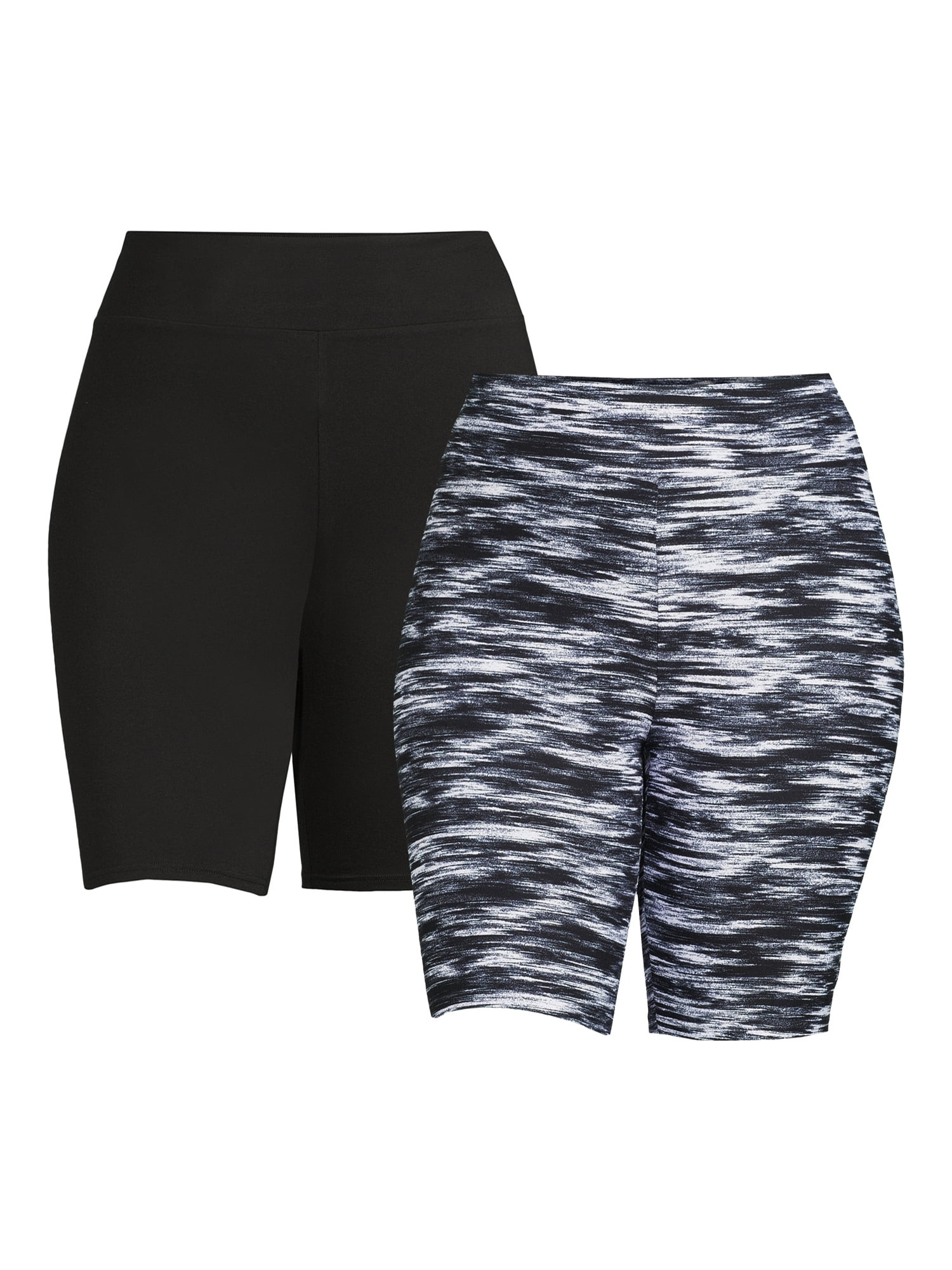Terra & Sky Women’s Plus Size Bike Shorts, 2-Pack, Sizes 1X-4X | Walmart (US)