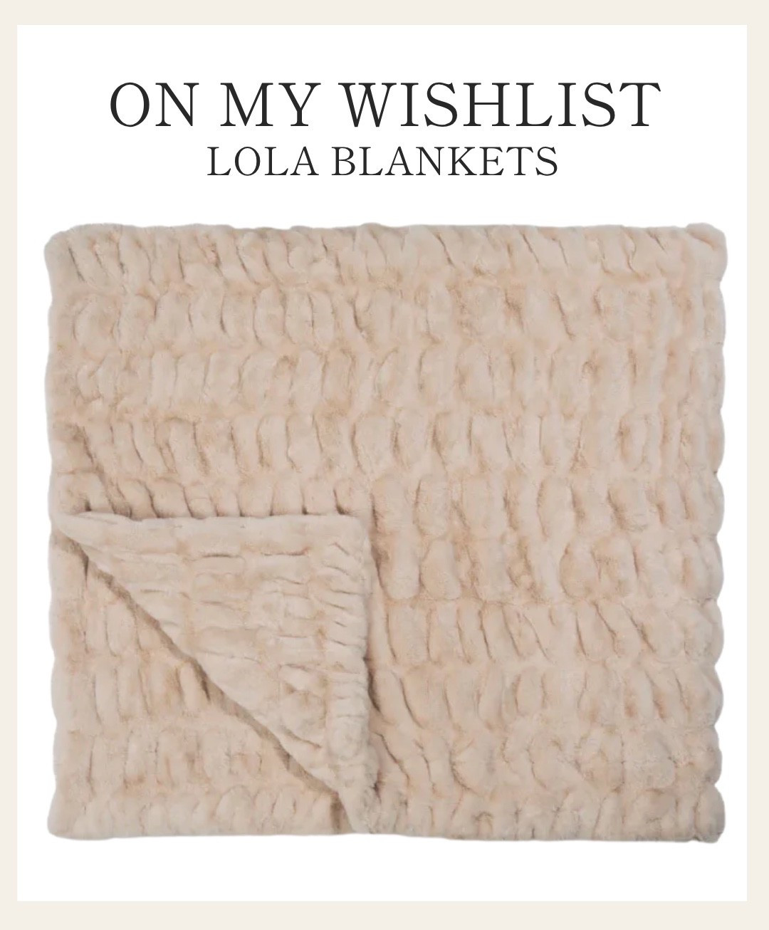 These Lola Blankets have been viral lately! They are such a great gift idea and come in tons of sizes and colors.