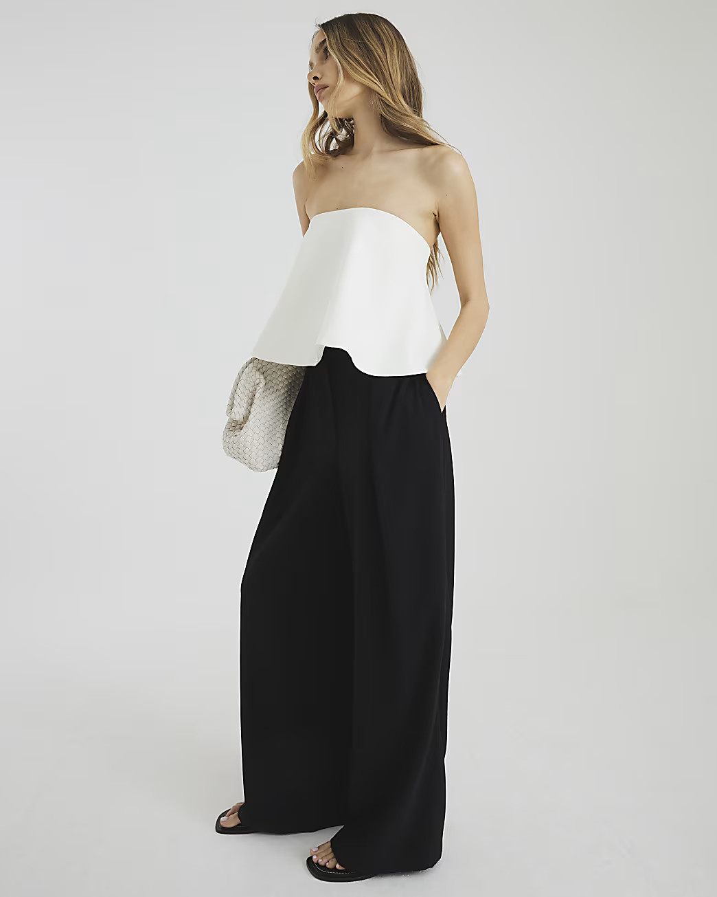 Black Wide Leg Trousers | River Island UK & IE