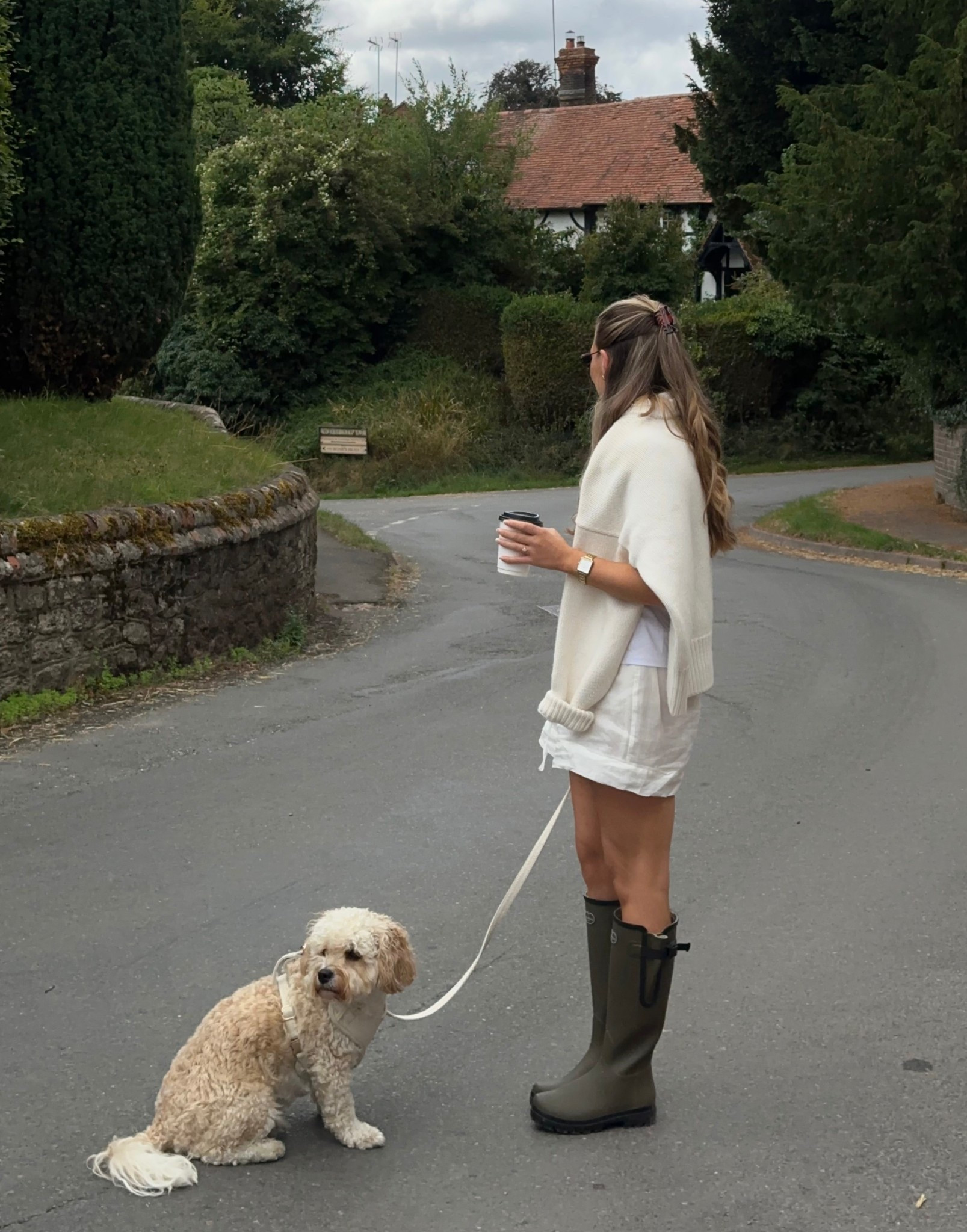 Country chic, casual day look, wellie boots, le chameau, neutral outfit, countryside outfit. 

#LTKstyletip #LTKuk #LTKeurope