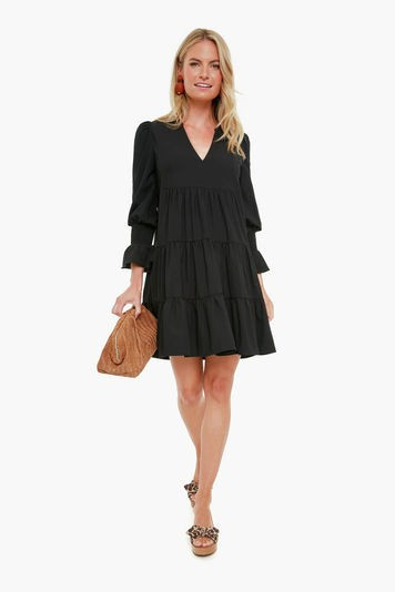 Black Crepe Kenzo Dress | Tuckernuck (US)