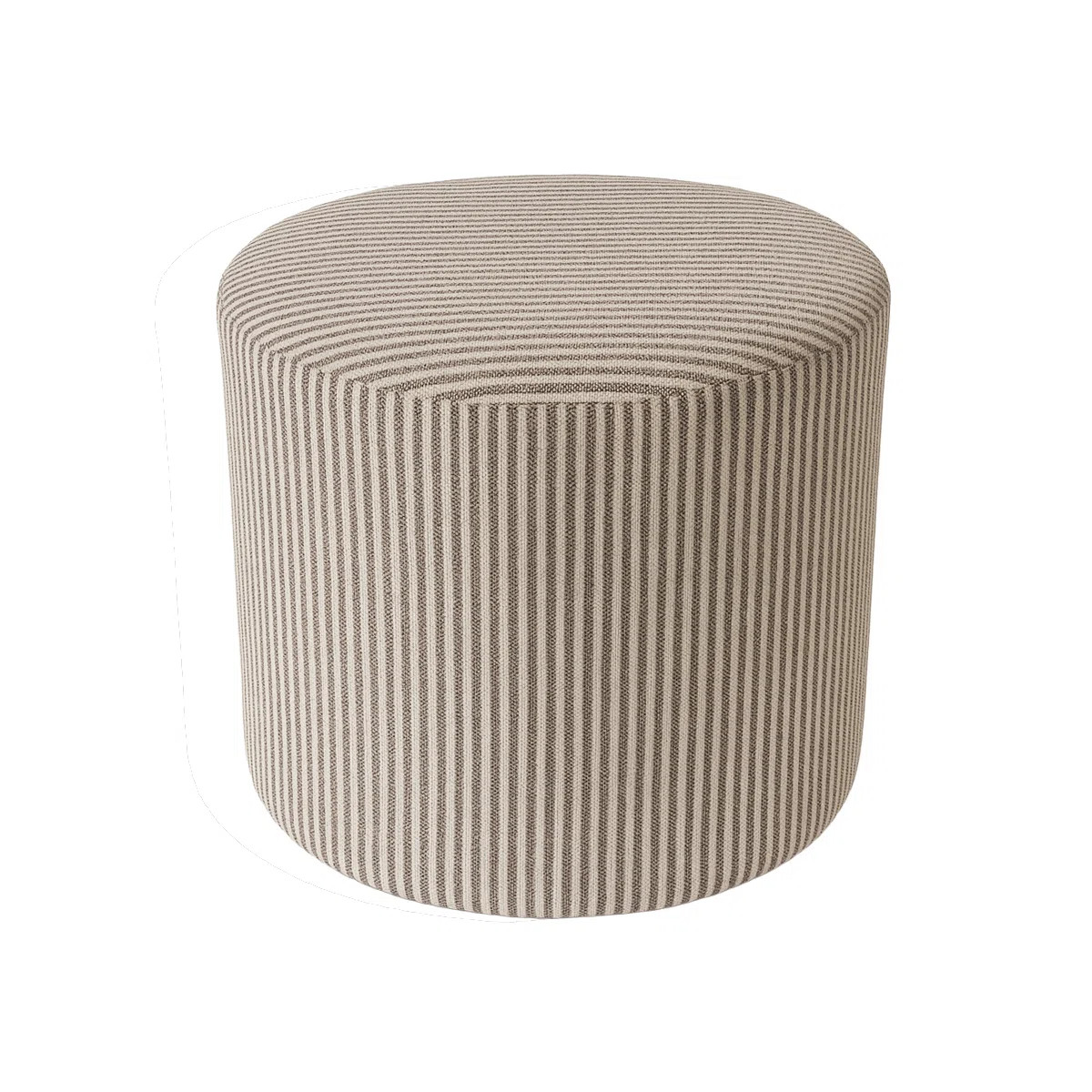 Crescendo 19" Wide Round Pouf Ottoman | Wayfair North America