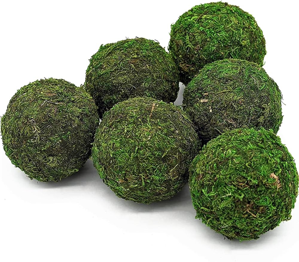 Usmola Moss Balls, Decorative Balls for Centerpiece Bowls Vase Filler, Home Party Decor (3.5 inch... | Amazon (US)