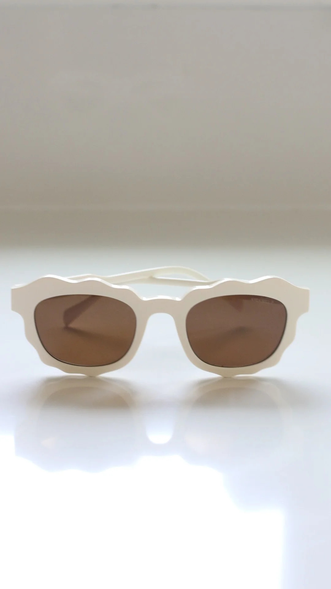 Whisper Scallop Sunglasses for Small Faces | Creamy White by ANEA HILL | ANEA HILL | ANEA HILL
