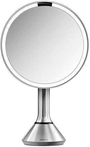 simplehuman Tabletop Mount ST3200 8” Round Sensor Mirror w/ 5x/10x Magnification | Amazon (US)