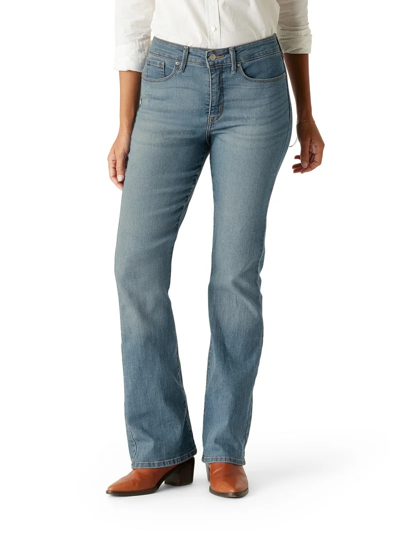 Levi Strauss Signature Women's and Women's Plus Mid Rise Slimming Bootcut Jeans, 29.5", 31.5” a... | Walmart (US)
