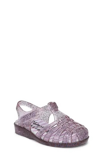 Blowfish Malibu Kids' Jellyfish T-Strap Sandal in Mini Glitter at Nordstrom Rack, Size 12 M | Nordstrom Rack