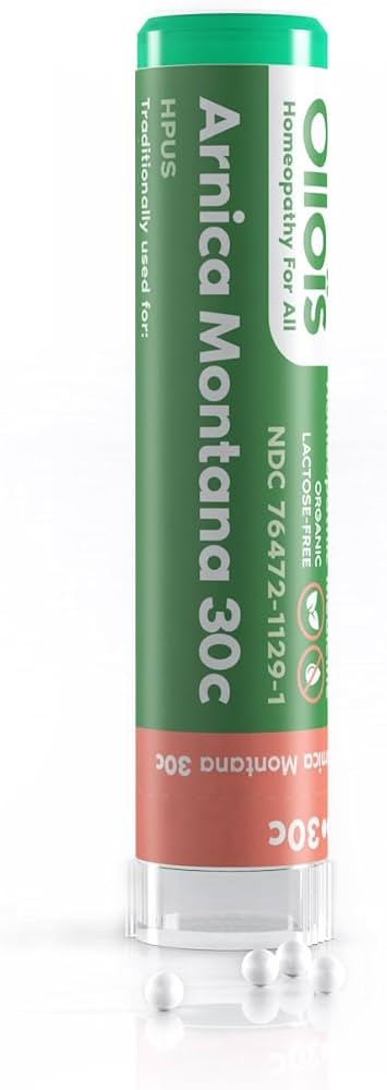 OLLOIS Vegan Arnica Montana 30c Organic, Lactose-Free Homeopathic Medicine, 80 Pellets (Pack of 1... | Amazon (US)