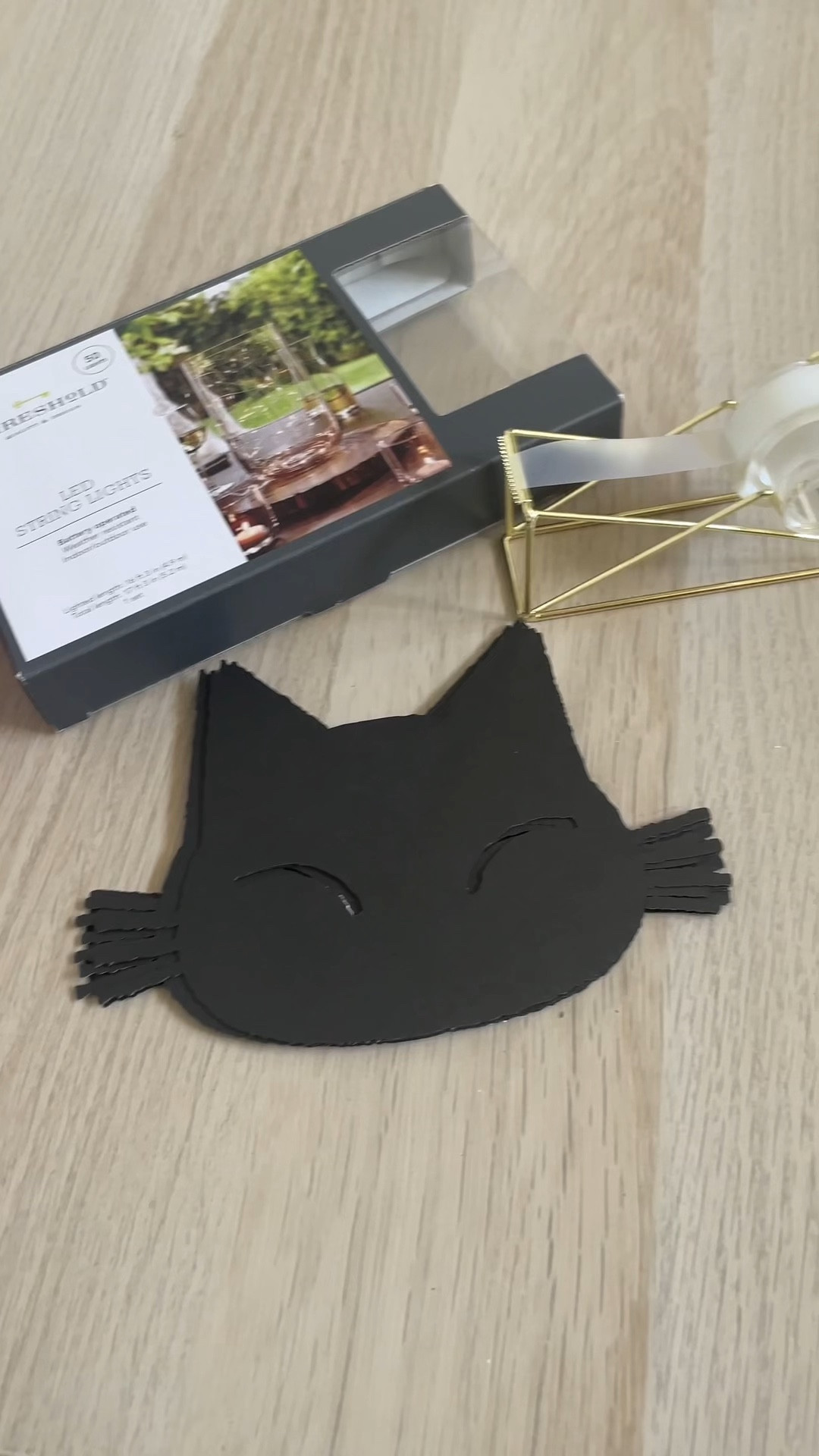 The easiest & cutest DIY Cat Garland.  
You will need: 
•Cat face cutouts ( I used my cricut machine but you can also draw them)
• Tape ( I ended up using tape instead of a hot glue gun because it was easier) 
•LED String lights ( you can also use Christmas white lights)

This is all I’ll have on my mantel for now because my husband was looking at me like I’m crazy for decorating for Halloween so soon!🤭

#LTKfamily #LTKparties #LTKSeasonal