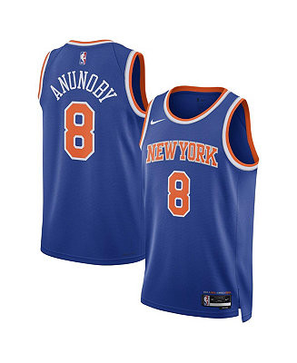 Men's and Women's OG Anunoby Blue New York Knicks Swingman Jersey - Icon Edition | Macy's