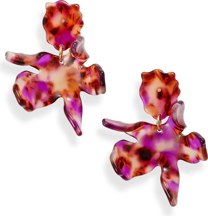 Lele Sadoughi Small Paper Lily Earrings | Nordstrom | Nordstrom