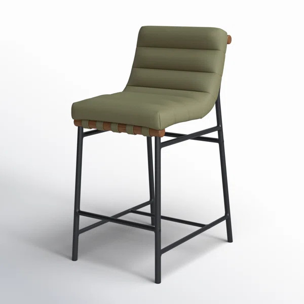 Arcola Upholstered Counter Stool with Metal Frame | Wayfair North America