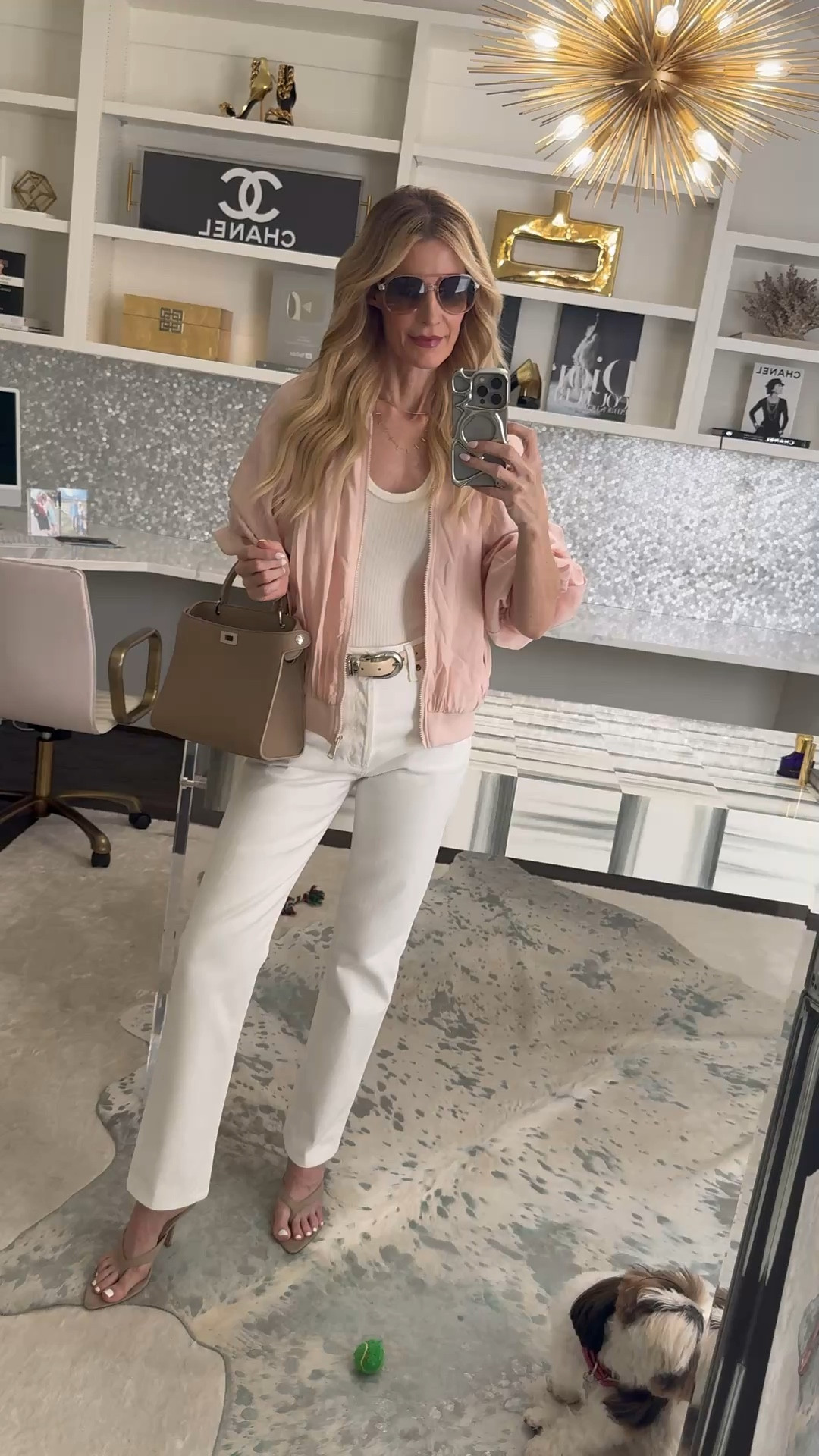Spring outfit perfection! 🌸

This lightweight pink bomber jacket is so comfy and easy to wear, and I paired it with my Agolde white jeans — high-waisted, straight-leg, and the perfect fit for spring. This look works for Sunday brunch, dinner with the girls, date night… you name it!

Everything runs true to size: extra small in the jacket, 24 in the jeans.



#LTKdayinmylife #LTKootd #LTKOver40