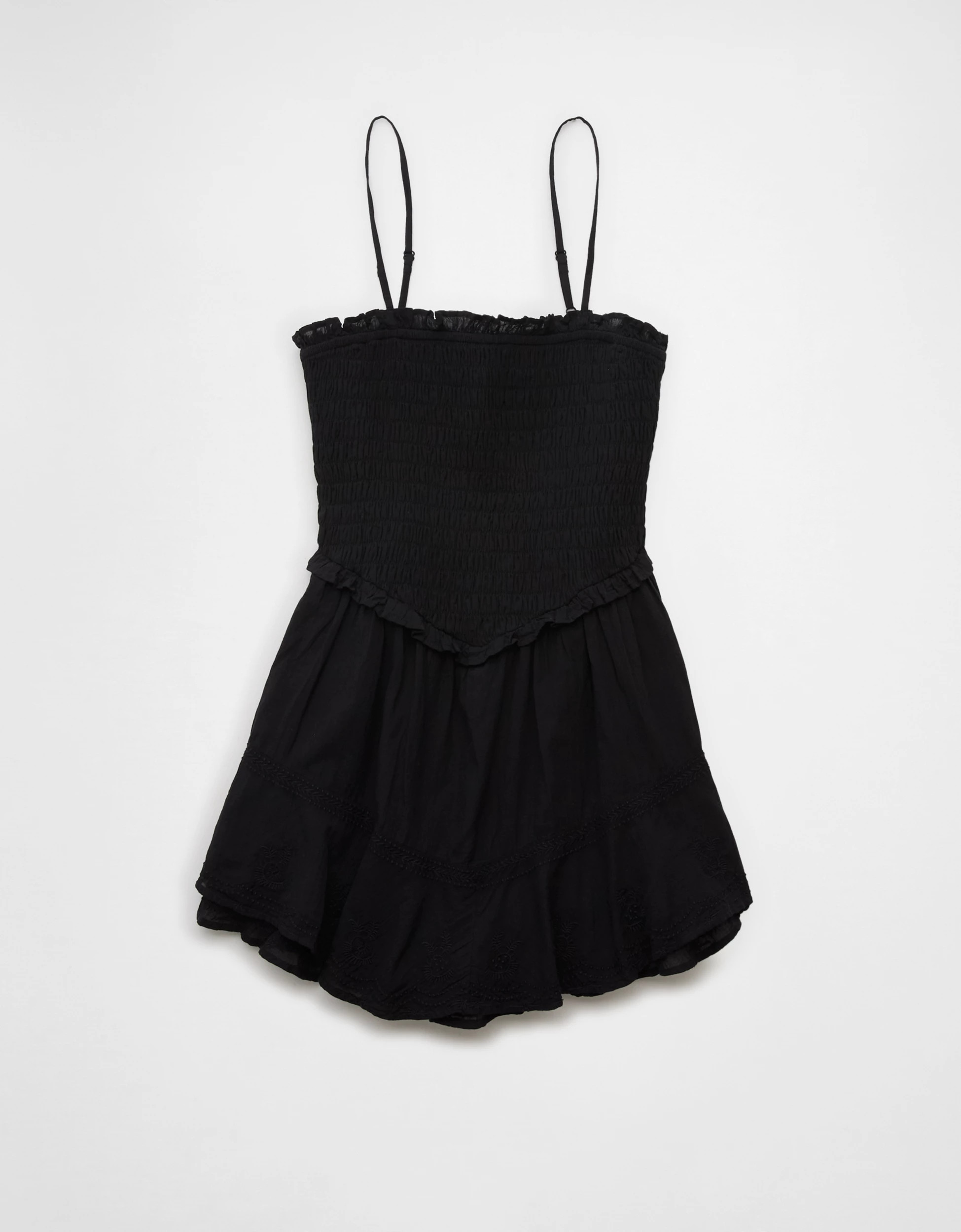 AE Bella Ruffle Tiered Romper | American Eagle Outfitters (US & CA)