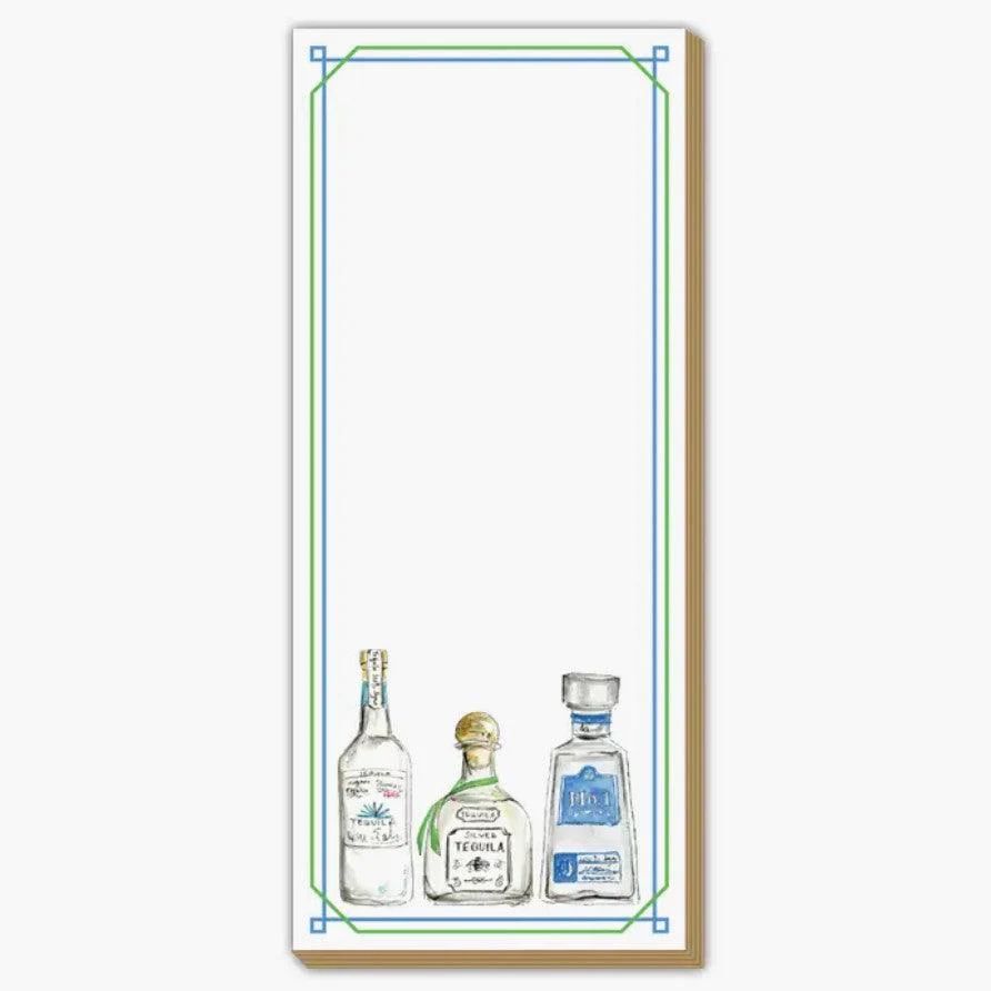 Handpainted Tequila Bottles Luxe Skinny Pad | Sorelle Gifts