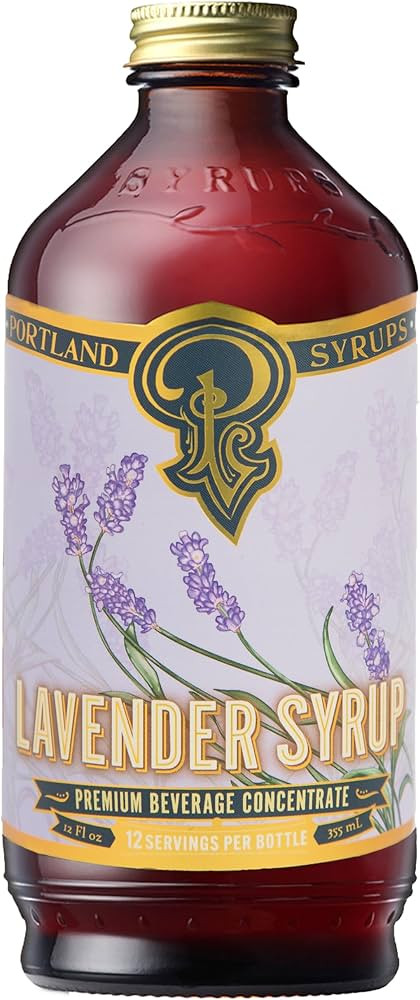 Portland Syrups Lavender Syrup - Premium Beverage Concentrate for Delicious Cocktails, Tea, Soda,... | Amazon (US)