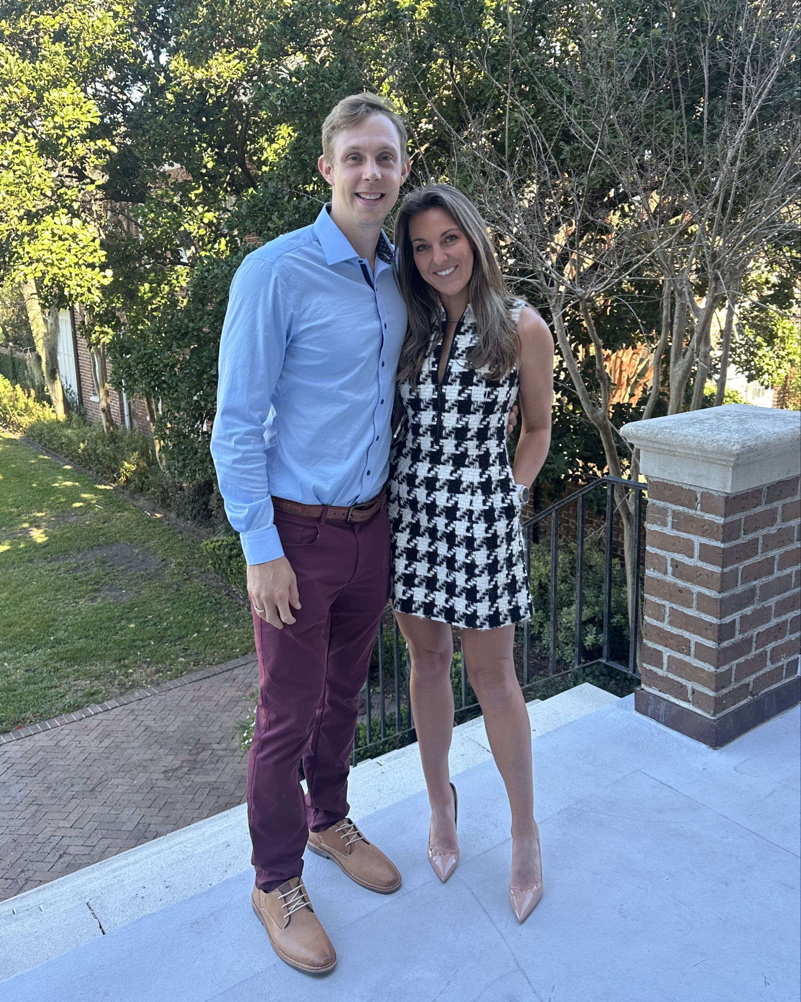 But it has pockets #pockets #dress #breakfast #professional #fall #ltkseasonal #falldress #houndstooth #ltkholiday