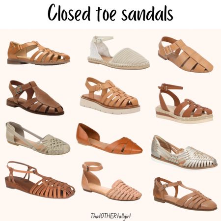 Closed toe sandals- come in more colors 

#LTKSeasonal #LTKshoecrush