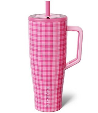 Brumate Pink Gingham Era Straw Insulated Tumbler 40 oz. - Pink Gingham | Dillard's